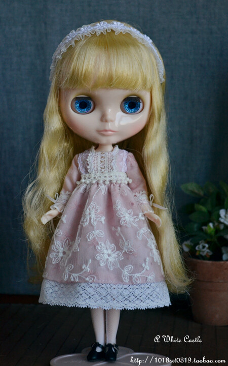 ★【 Sue's Blythe】小布娃衣-森林系粉色蕾丝套装-3点入-多图