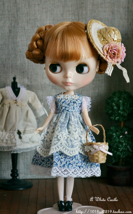 ★【Sue's Blythe】小布娃衣-森林系素色蕾丝套装B-3点入-多图.特