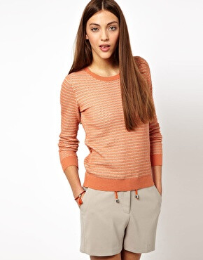 Image 1 of Selected Astina Textured Knit Jumper