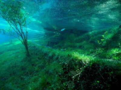 奥地利水珍珠 · 绿湖水下公园 ，位于奥地利萨尔茨卡默古特地区