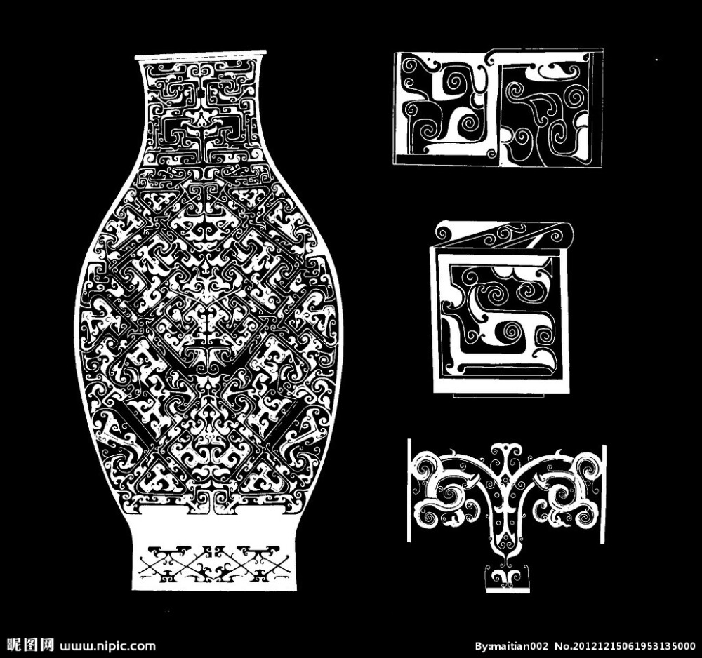 经典纹样 青铜纹样大图 点击还原