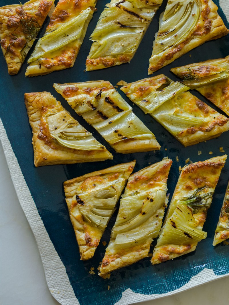 Grilled Fennel Tart recipe.烤派 B162