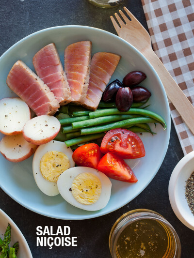 A simple recipe for Salad Nicoise.# B162#