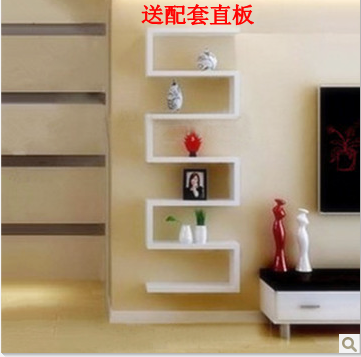 书架L型搁板墙壁架隔板电视机顶盒置物架壁挂架