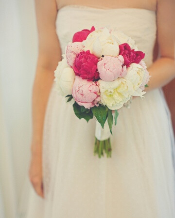 peony Pink-and-White Bouquet