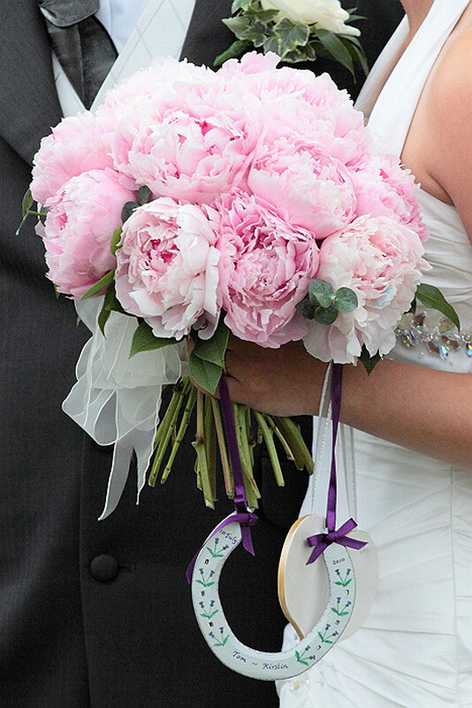 Pink peony bouquet