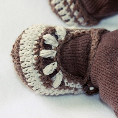 Chocolate Baby Booties PDF Crochet Pattern