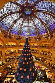 Galeries Lafayette, Paris, France老佛爷百货公司，巴黎，法国