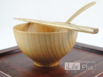 日式木质碗米饭碗 汤碗面碗儿童创意厨房餐具 环保本色宝宝碗热卖