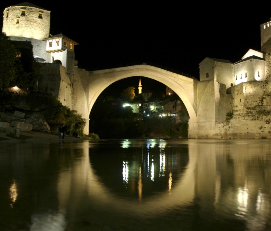 16 Stari Most, Bosnia and Herzegovina Stari Most was originally built in the 16th century to connect the two shores of the city of Mostar. Destroyed in 1993 during the Croat-Bosnian war, it was painstakingly rebuilt and reopened in 2004. Today, it spans the River Neretva once more.