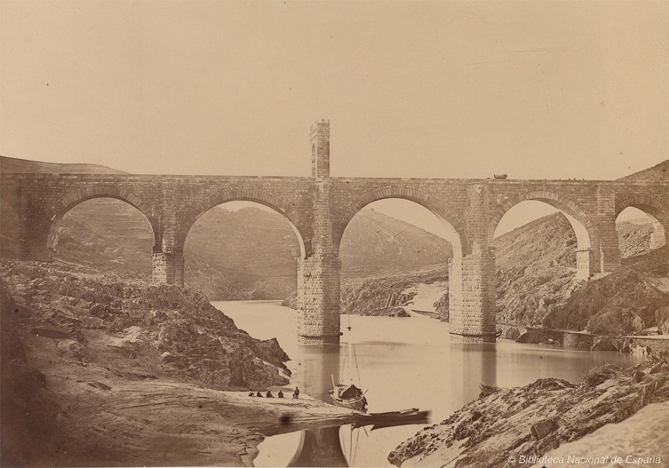 30 Puente Trajan, Spain Standing in Alcántara, Spain, the Puente Trajan is a stone bridge built by the Roman emperor Trajan between the years 104 and 106 A.D. The Latin inscription on its archway states: "I have built a bridge which will last forever. So far, so good."