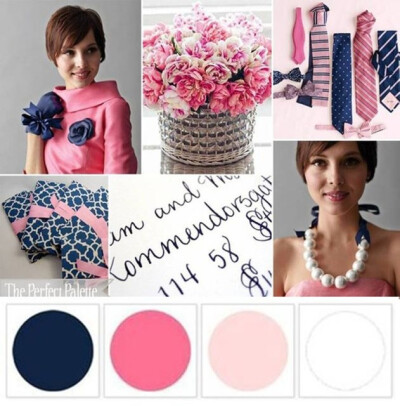 Navy, Pink, and White | The Perfect Palette