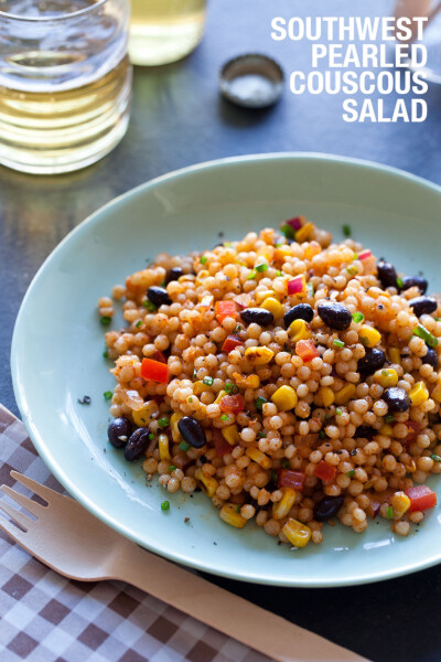 A recipe for Southwest Pearled Couscous Salad.