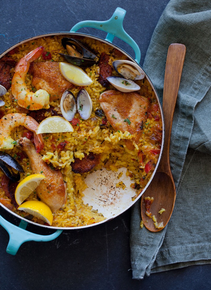 A recipe for Paella.