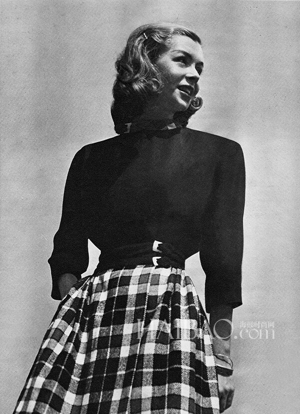 上世纪40年代“细腰”风潮时尚老照片