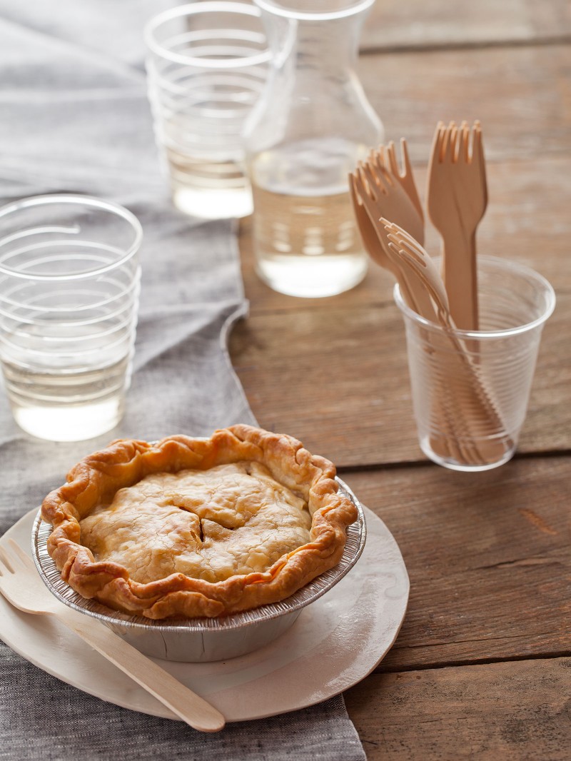 Everything but the kitchen sink pot pie.