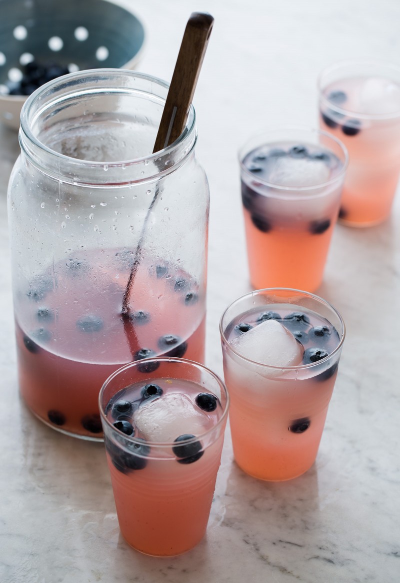 A recipe for Sparkling Blueberry Lemonade