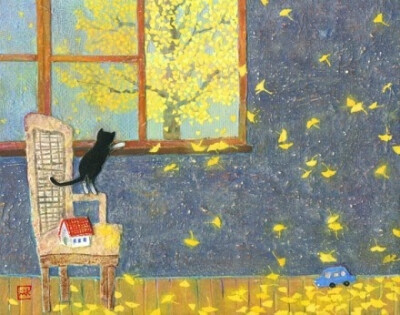 一只落单的猫 作者：野地美樹子