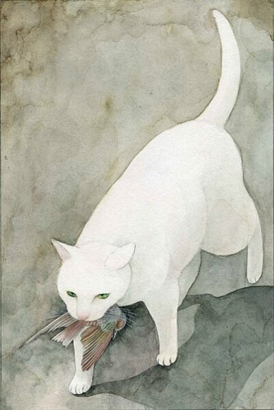 东京插画师山田绿的猫咪插画