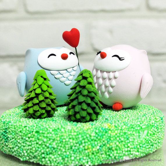 super cute owl cake topper