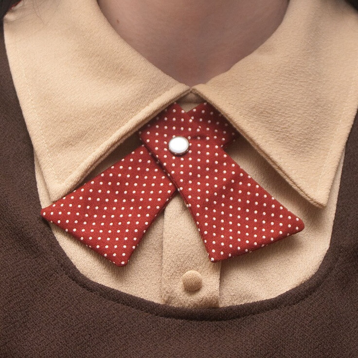 red continental-style neck tie.