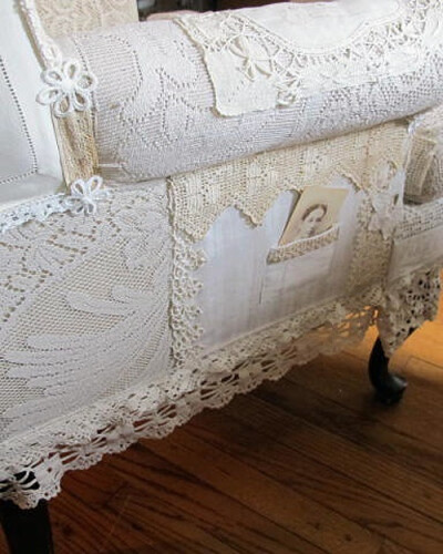 lace scrap chair