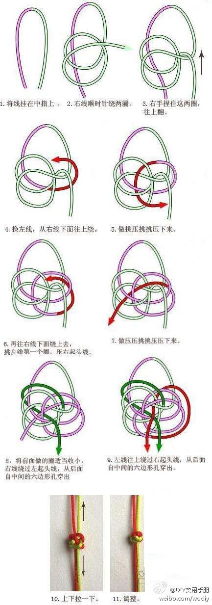 中国结的编法，应该学一下的手工艺