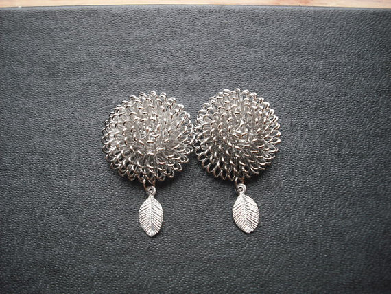 sale - dandelion stud earring version 3 - sterling silver post