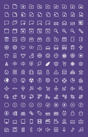 Delicious Monochromatic Icons