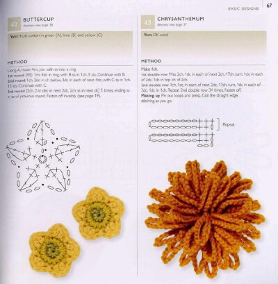 Crochet Flower - Chart ❥ 4U // hf