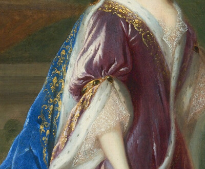 François Boucher 'Portrait of Madame de Pompadour'(detail) 1756