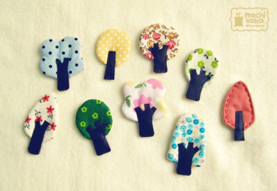 cute trees....these would make fun magnets