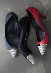 限量定制 snake point toe chic heels 蛇纹拼接高跟鞋 ST103397