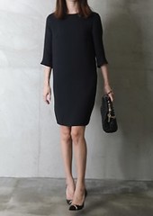 独家定制 jilsander onepiece 欧美明星款OL宴会连衣裙 AD103766