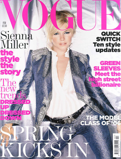 2006年2月 MODEL: Sienna Miller