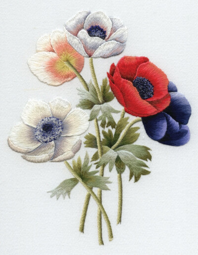 Trish Burr Embroidery Kit: Anemones. $21.95, via Etsy.