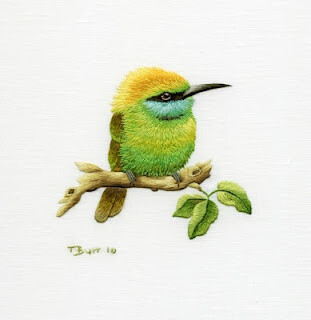 Trish Burr- embroidered birds