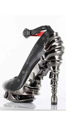 #steampunk black spinal heel