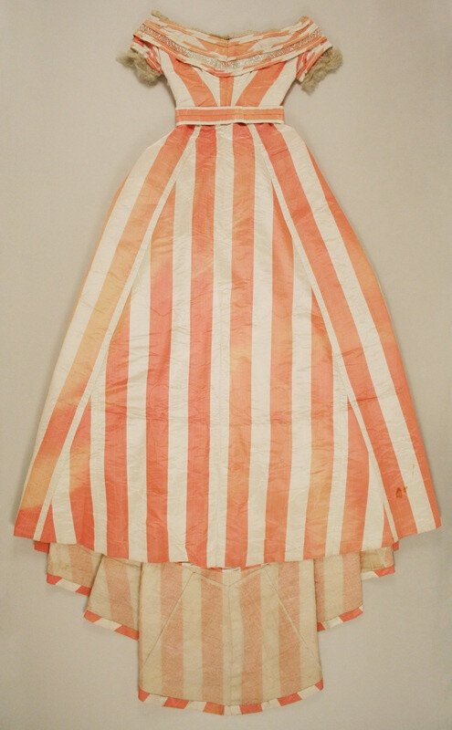 1865, orange and white stripes