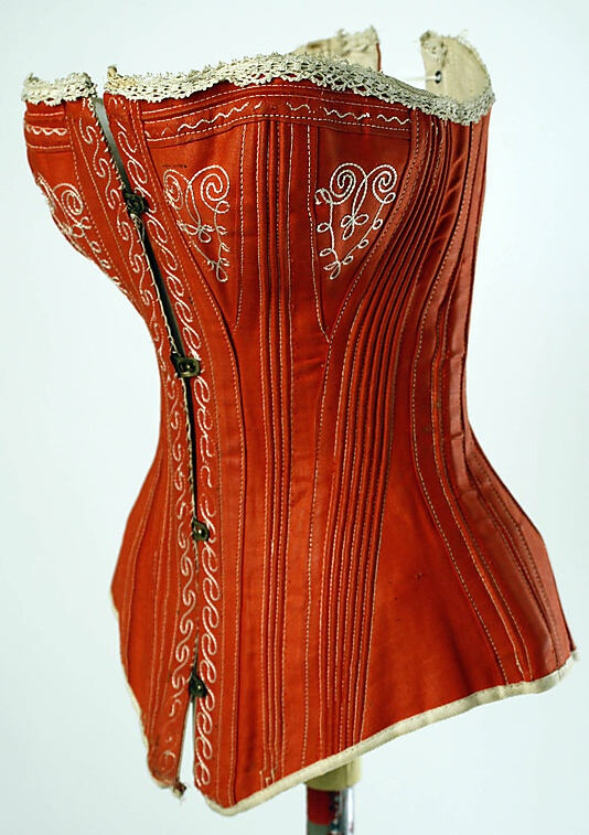 Corset, 1880s, American, cotton