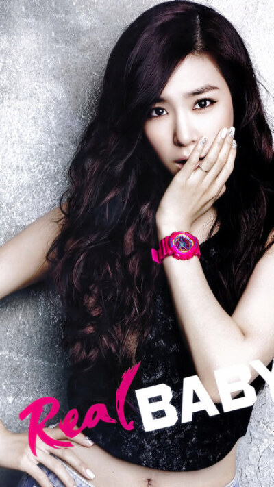 #少女时代# Casio Baby G #黄美英# #Tiffany# 手机壁纸