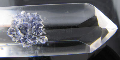 Quartz with Blue Fluorite inclusions