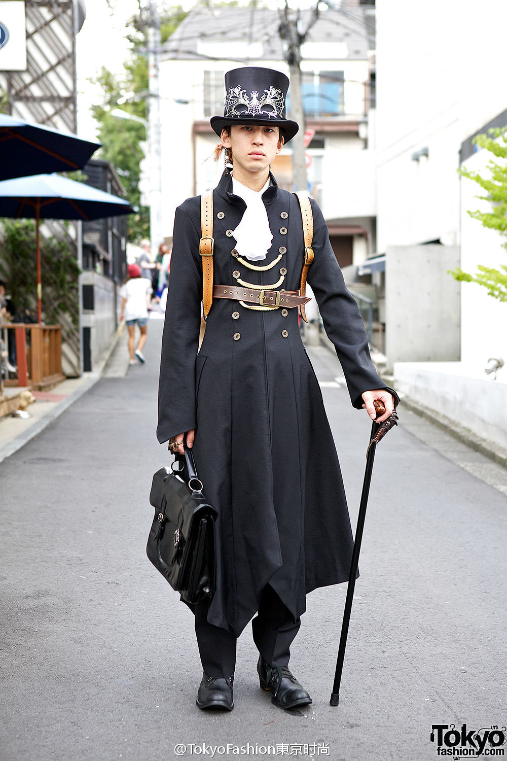 #原宿街拍# Hisahiro, 装扮：Japanese Steampunk Fashion w/ Atelier Boz &amp; Garuktone， Poorman’s Gold Label, and Hatohiro Mikami