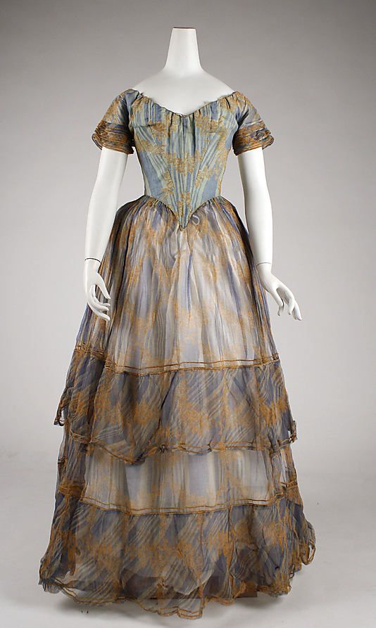 1840 sheer dress