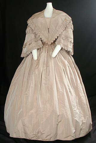 Wedding Dress, 1857, Silk