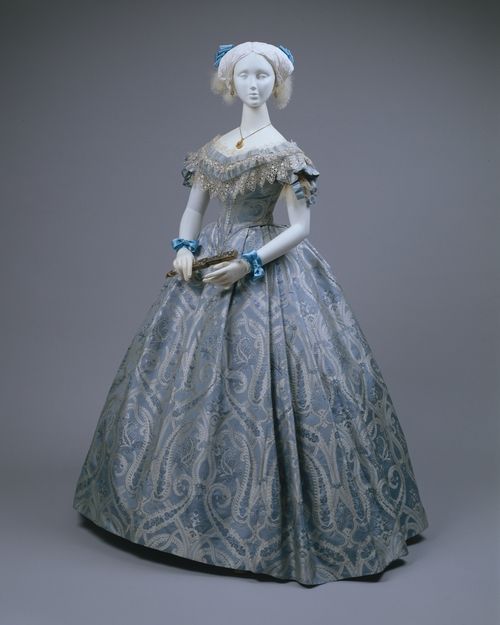 1860, ball gown, American