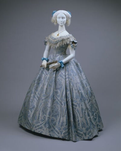 1860, ball gown, American