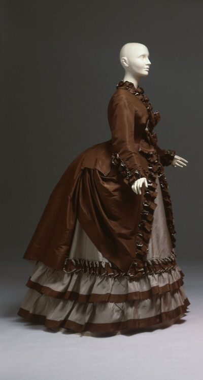 Worth walking dress ca. 1867 From the Albany Institute of History and Art