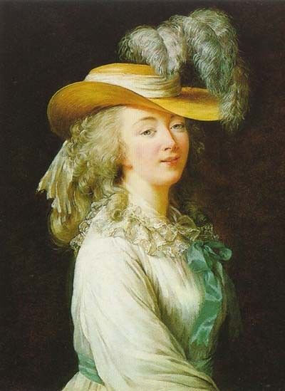 Mistress of King Louis XV of France, Madame du Barry - Painting by Elisabeth Vigée-Lebrun