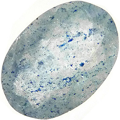 Lazulite inclusions in Quartz